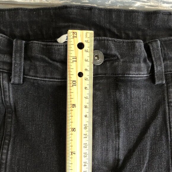 Duluth Trading Jeans 14L Womens Skinny Leg High Rise Front Seam Black - Picture 6 of 10